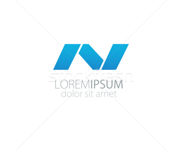Schreiben hellen Farben logo einfach editierbar Stock foto © mcherevan