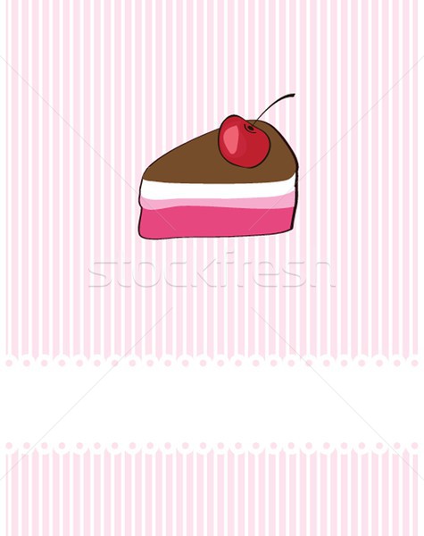 Piece of cake, cupcake vector illustration Stock photo © mcherevan