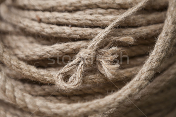 Touw mariene knoop lus rollen schip Stockfoto © mcherevan