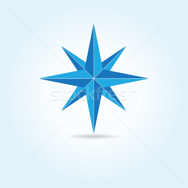 Vector oldstyle wind rose compass Stock photo © mcherevan