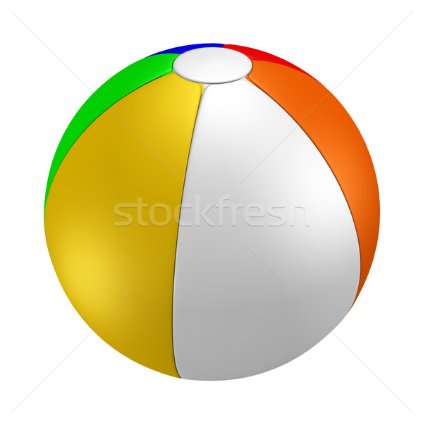 Beachball isoliert farbenreich Beachball Sport Stock foto © Mcklog