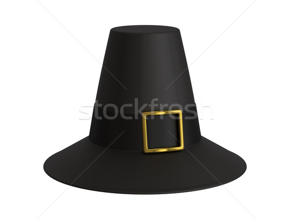 Peregrino sombrero hacer aislado ropa vintage Foto stock © Mcklog