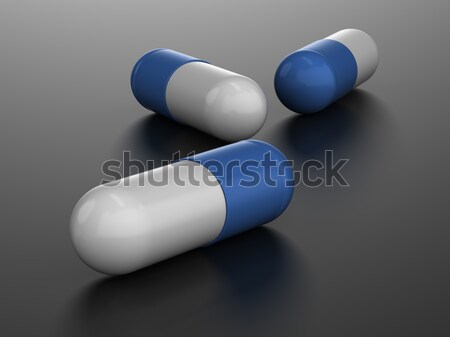 Gel cápsula pastillas hacer grupo Foto stock © Mcklog
