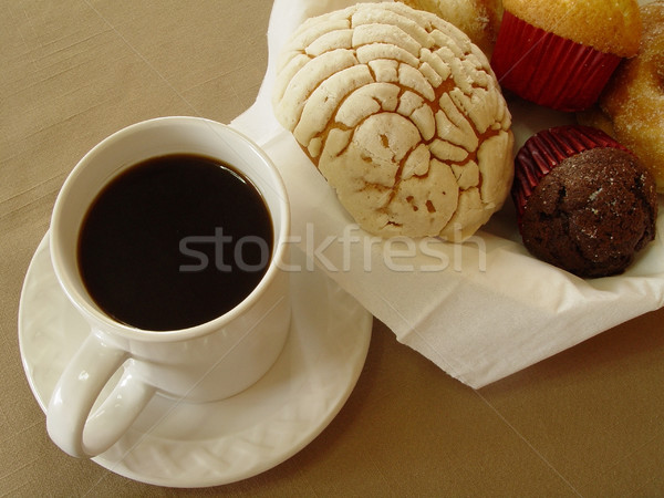 кофе хлебобулочные фото сцена Кубок продовольствие Сток-фото © Mcklog