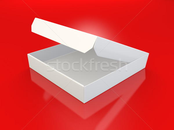 Caja de pizza hacer rojo papel fondo digital Foto stock © Mcklog