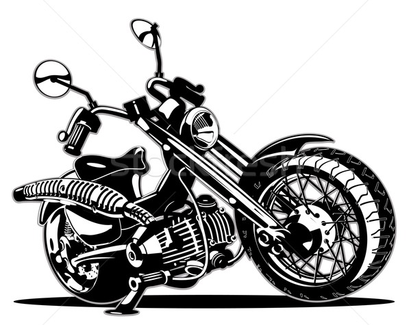 Vektor rajz motorbicikli eps8 formátum rétegek Stock fotó © mechanik