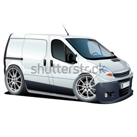 Vector cartoon delivery van Stock photo © mechanik