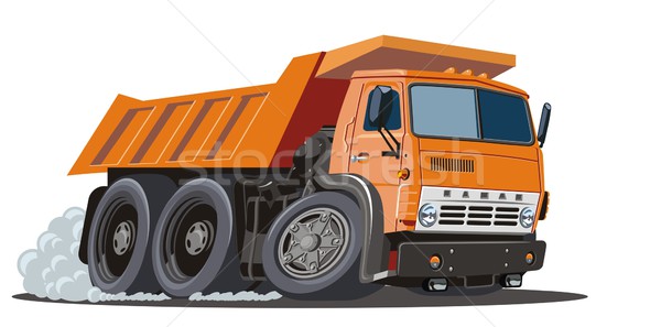  	Vector cartoon dump truck Stock photo © mechanik