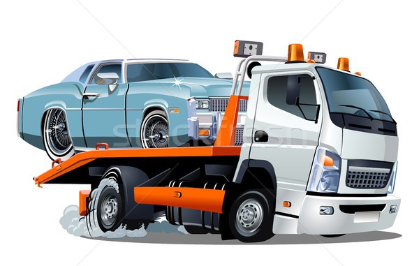 Cartoon tow truck Stock photo © mechanik