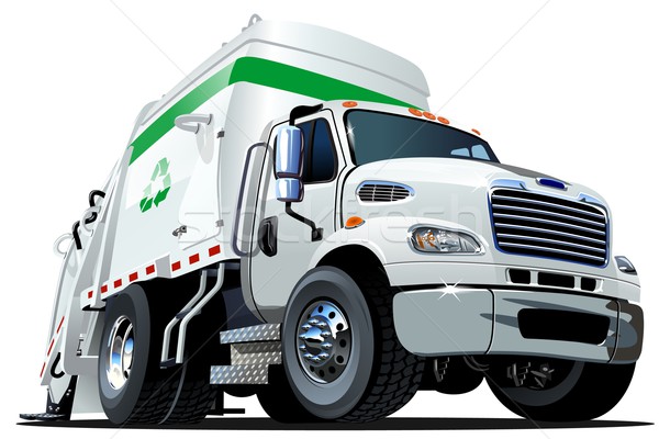 Cartoon Garbage Truck Stock photo © mechanik
