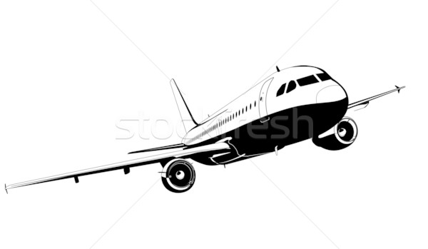 Vector airliner Stock photo © mechanik