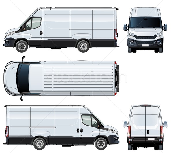 Vecteur van modèle isolé blanche eps10 [[stock_photo]] © mechanik