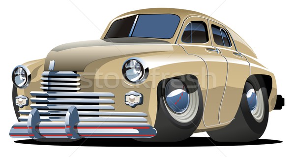  	Vector cartoon retro car Stock photo © mechanik