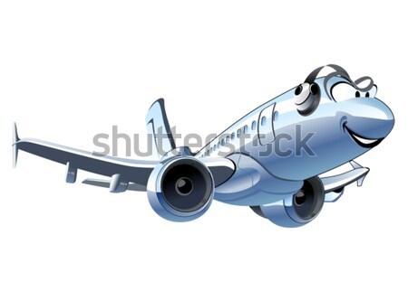 Cartoon Military Airplane Stock photo © mechanik