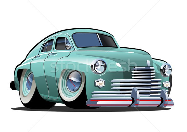 Vector Cartoon retro car Stock photo © mechanik