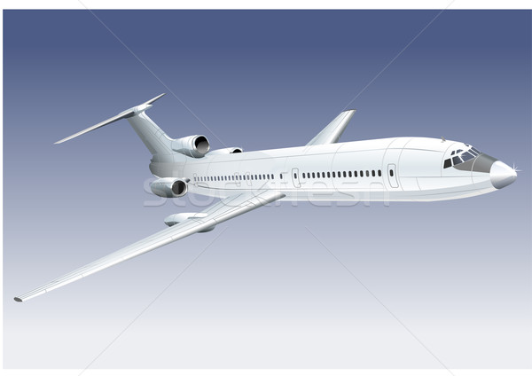 Avion cer călători plan trafic aripi Imagine de stoc © mechanik