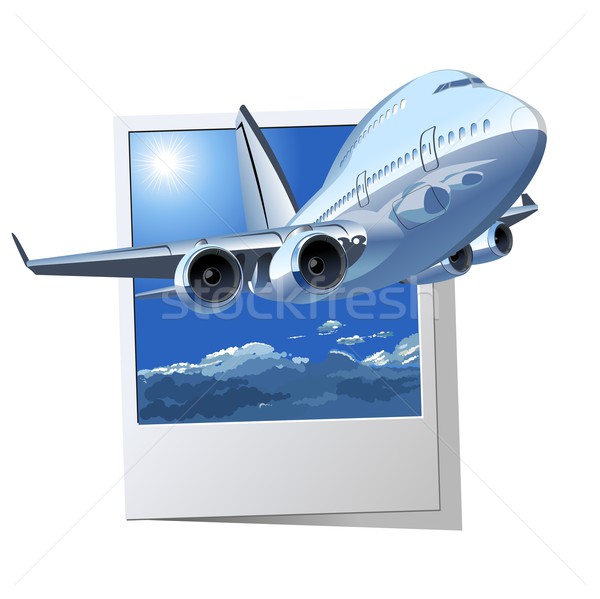 Vector Cartoon Airliner Stock photo © mechanik