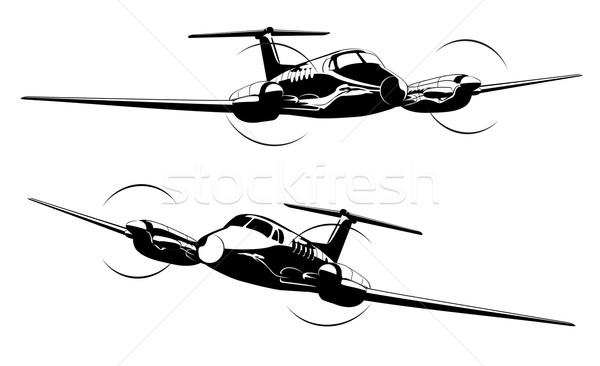 [[stock_photo]]: Vecteur · civile · utilitaire · avion · eps8 · format