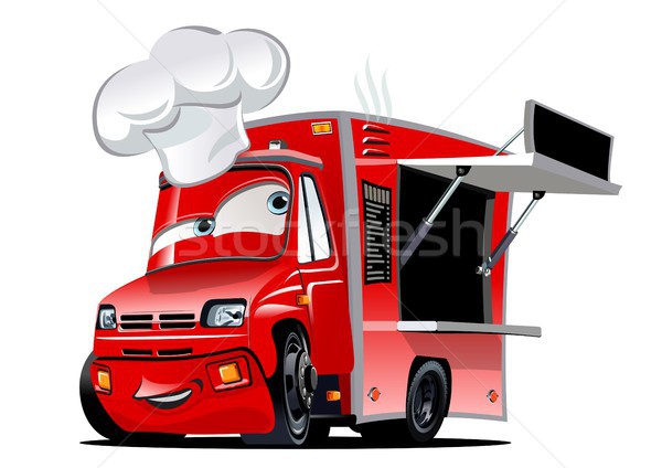 Cartoon food truck Stock photo © mechanik