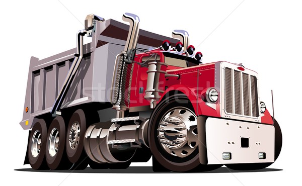 Vetor desenho animado caminhão eps10 formato grupos Foto stock © mechanik