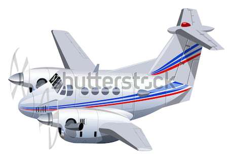 Cartoon Retro Airplane Stock photo © mechanik