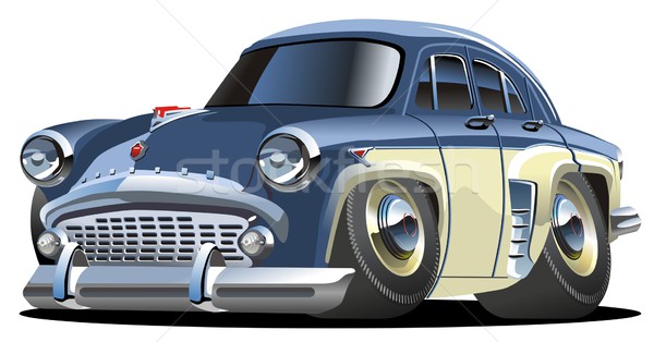 Сток-фото: вектора · Cartoon · классический · автомобилей · eps8 · группы