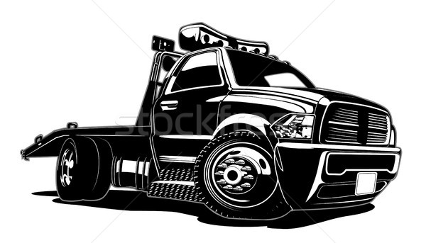 Cartoon tow truck Stock photo © mechanik