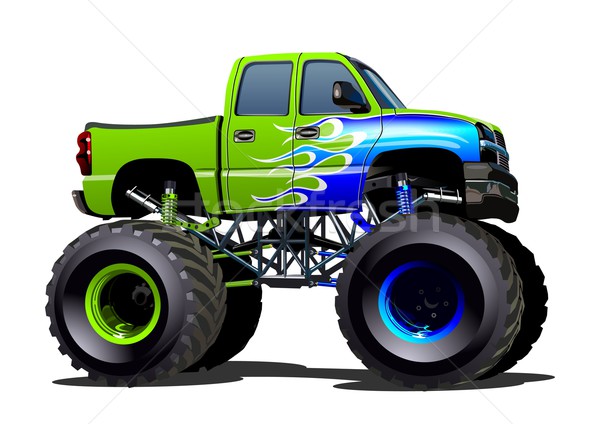 Rajz szörny teherautó eps10 csoportok rétegek Stock fotó © mechanik