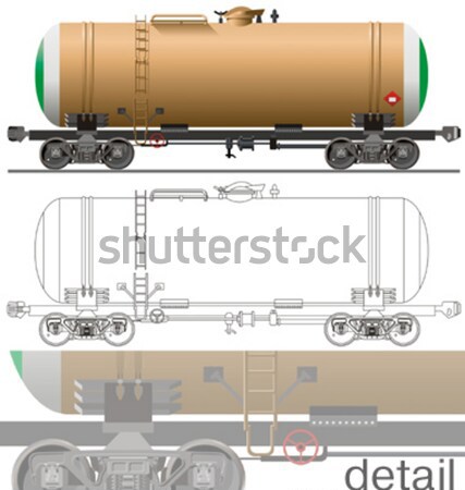 Vector hi-detailed commercial semi-truck Stock photo © mechanik