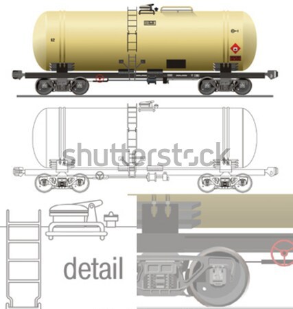 Oil / gasoline tanker car Stock photo © mechanik
