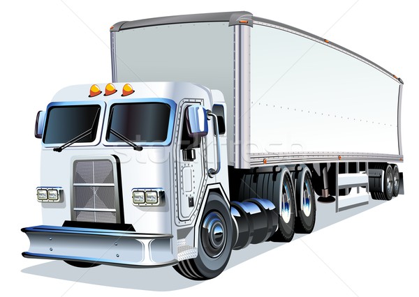 Cartoon Semi Truck Stock photo © mechanik