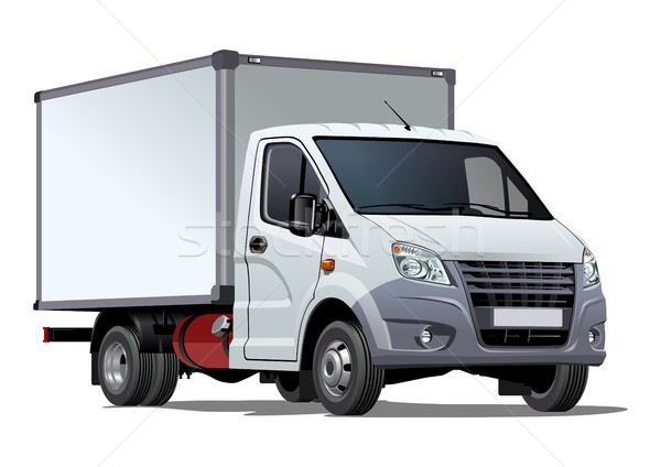 Vetor caminhão modelo isolado branco eps10 Foto stock © mechanik