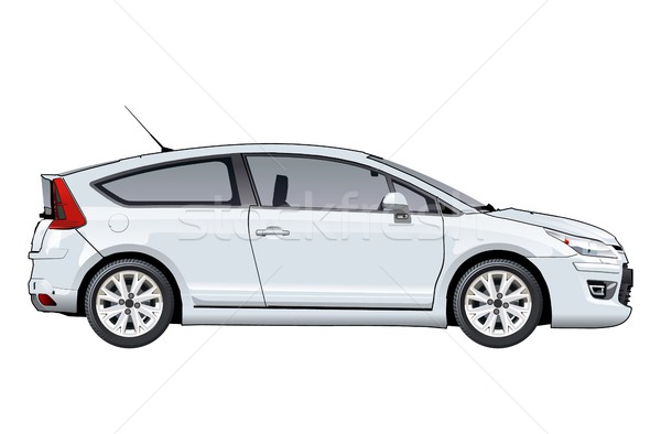 Stock photo: Vector car template isolated on white
