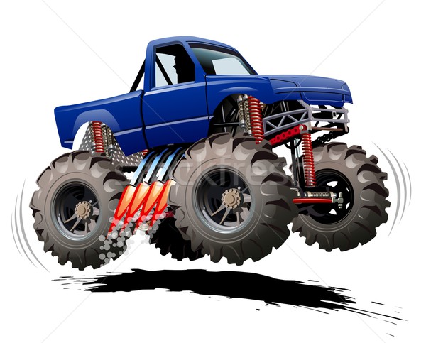 Cartoon mostro camion eps10 gruppi Foto d'archivio © mechanik