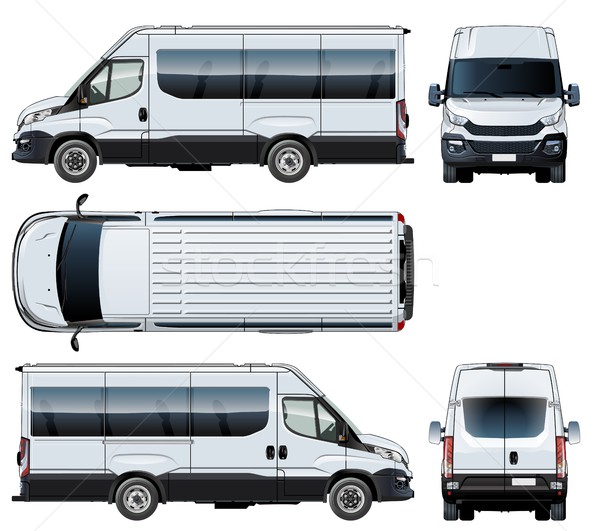 Vector van template isolated on white Stock photo © mechanik