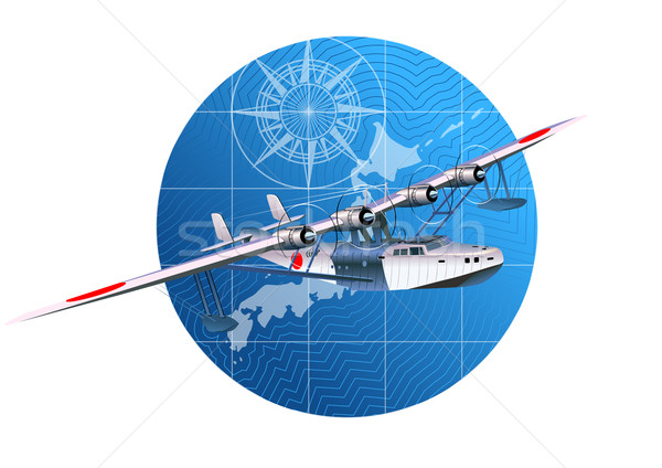 retro hydroplane 30-40s Stock photo © mechanik