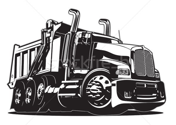Vektör karikatür kamyon eps8 format gruplar Stok fotoğraf © mechanik