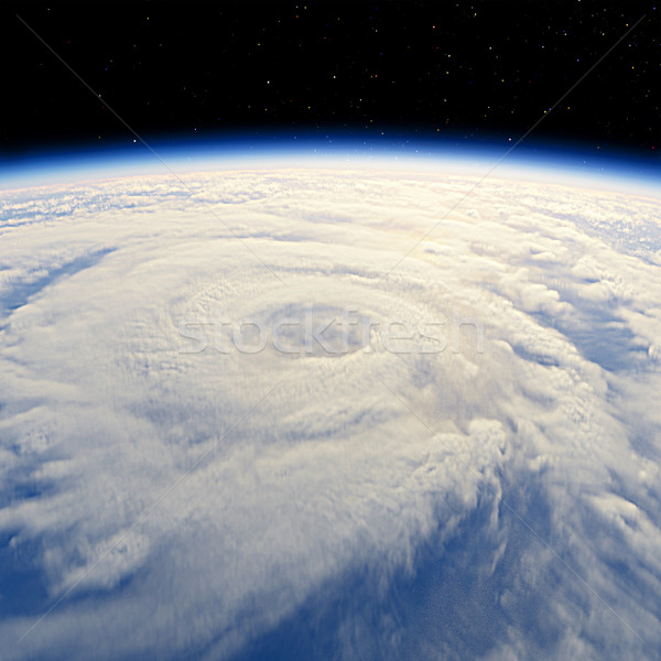 Zyklon Stimmung Planeten Erde Meer Regen Raum Stock foto © mechanik