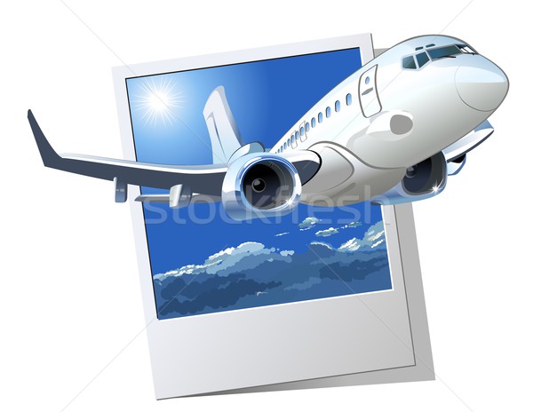 Vector Cartoon Airliner Stock photo © mechanik