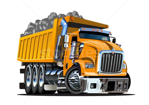Vector Cartoon Dump Truck Stock photo © mechanik