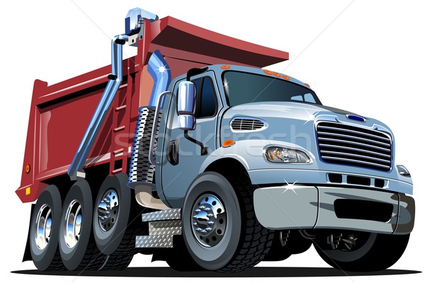 Vector Cartoon Dump Truck Stock photo © mechanik