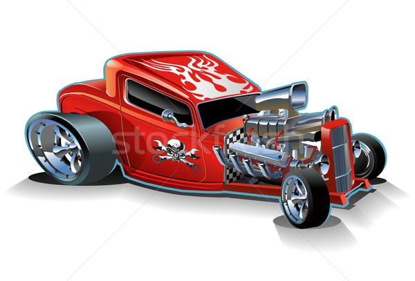 Vector cartoon hotrod Stock photo © mechanik