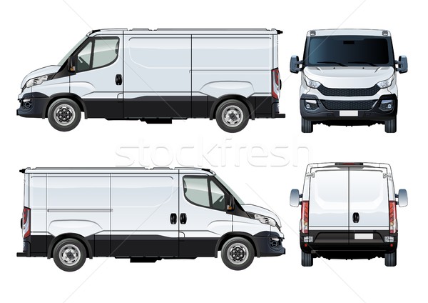 Vector van template isolated on white Stock photo © mechanik