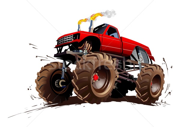 Cartoon monstruo camión eps10 grupos capas Foto stock © mechanik