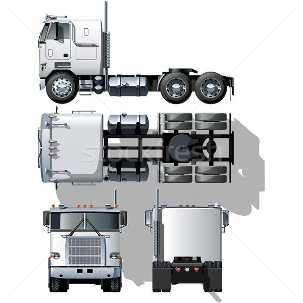 	Vector hi-detailed semi-truck Stock photo © mechanik