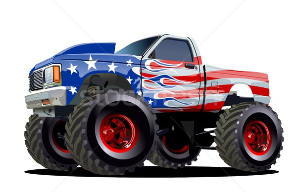 Stock photo: Cartoon Monster Truck