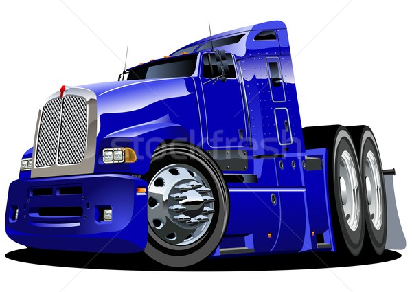 Vector cartoon semi-truck Stock photo © mechanik