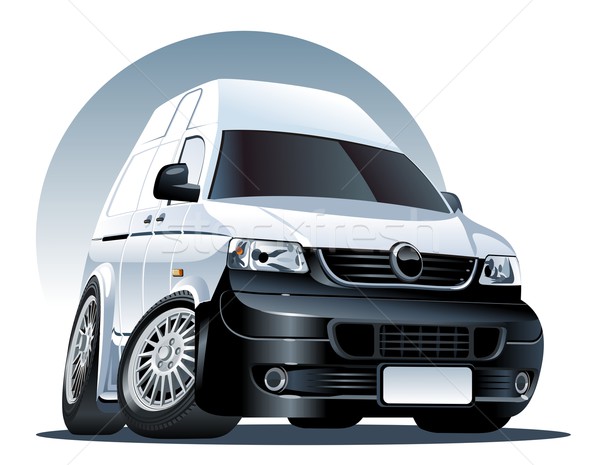 Vector cartoon delivery / cargo van Stock photo © mechanik