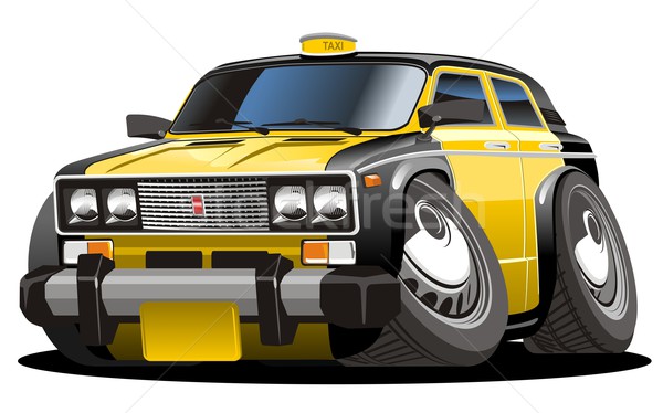 	vector cartoon taxi Stock photo © mechanik