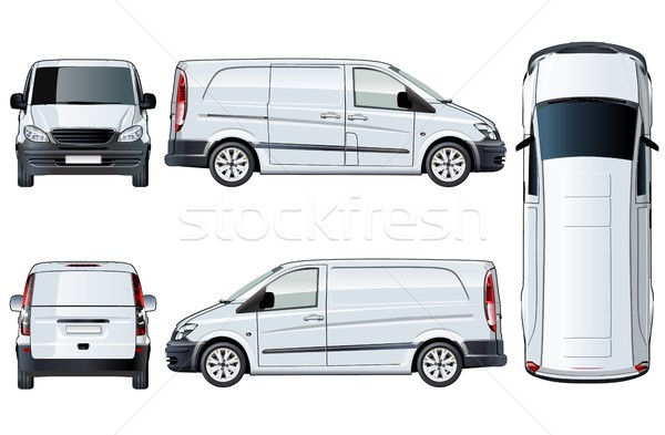 Vector van template isolated on white Stock photo © mechanik